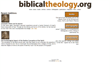 Tablet Screenshot of biblicaltheology.org